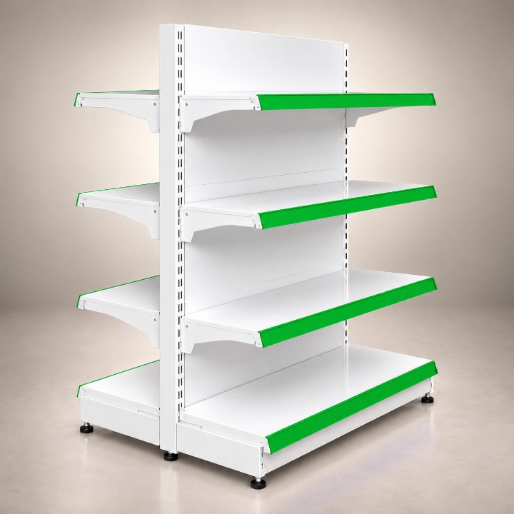 Gondola Center Rack - Double Sided | Green