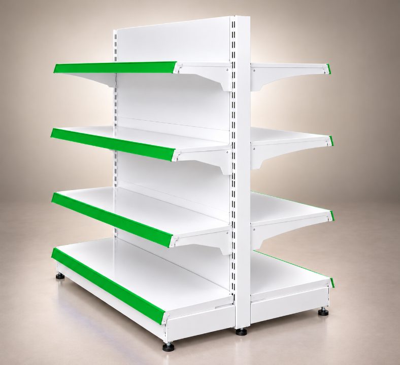 Gondola Center Rack - Double Sided | Green alternate view