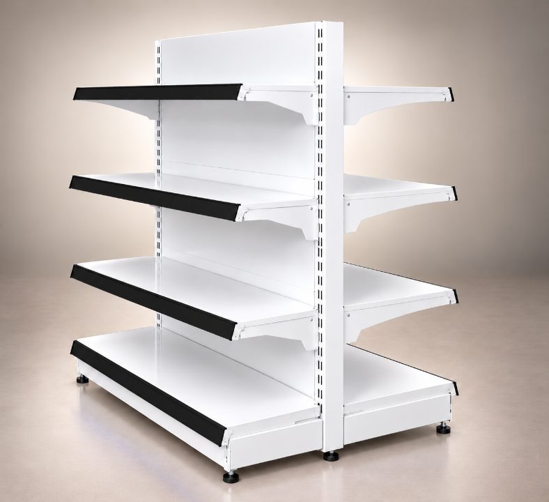 Gondola Center Rack - Double Sided | Black alternate view